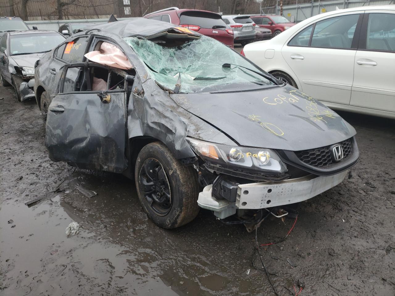 HONDA CIVIC LX 2013 with VIN 19XFB2F53DE216473 - Photo from auction