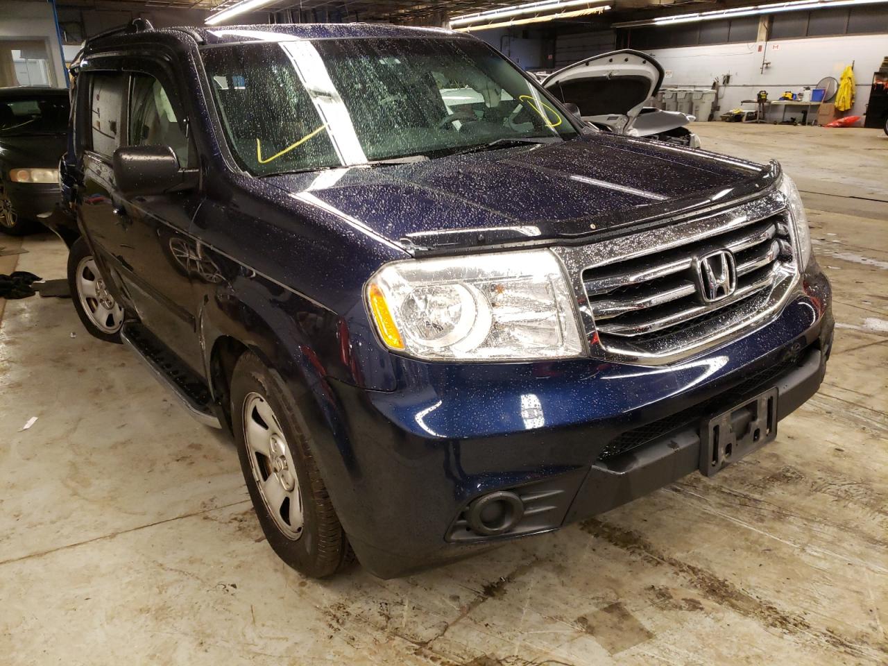 HONDA PILOT LX 2013 with VIN 5FNYF4H2XDB028118 - Photo from auction