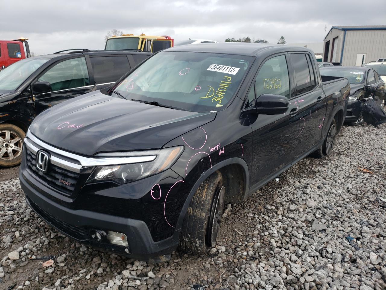 Photo 2 from auction – 2017 HONDA RIDGELINE with VIN 5FPYK2F1XHB001296