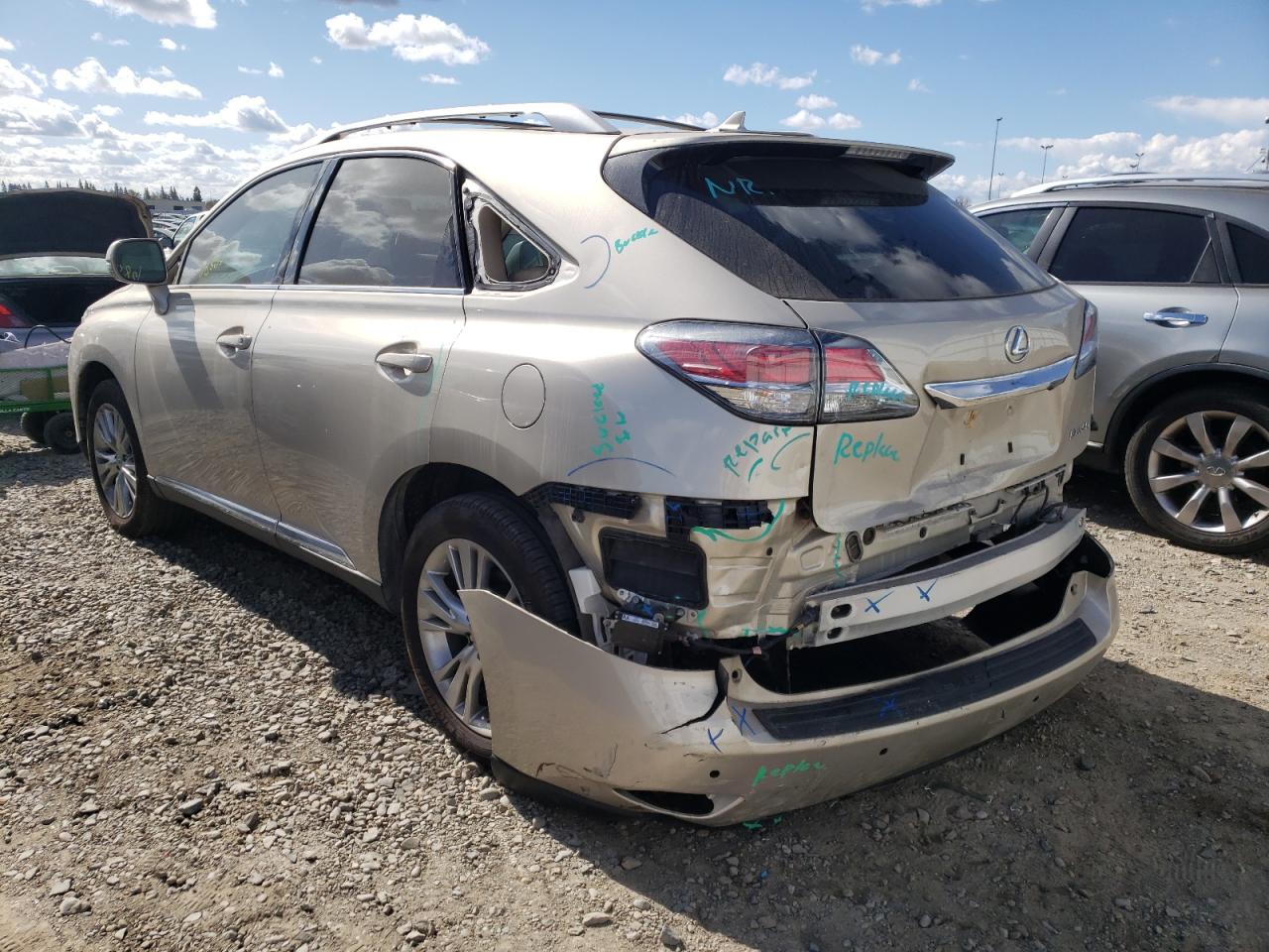 Photo 3 from auction – 2013 LEXUS RX 350 BAS with VIN 2T2BK1BA5DC170571