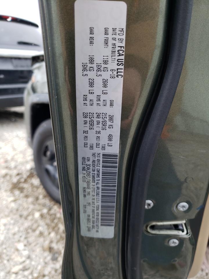 Photo 10 from auction – 2018 JEEP COMPASS SP with VIN 3C4NJDAB7JT464448