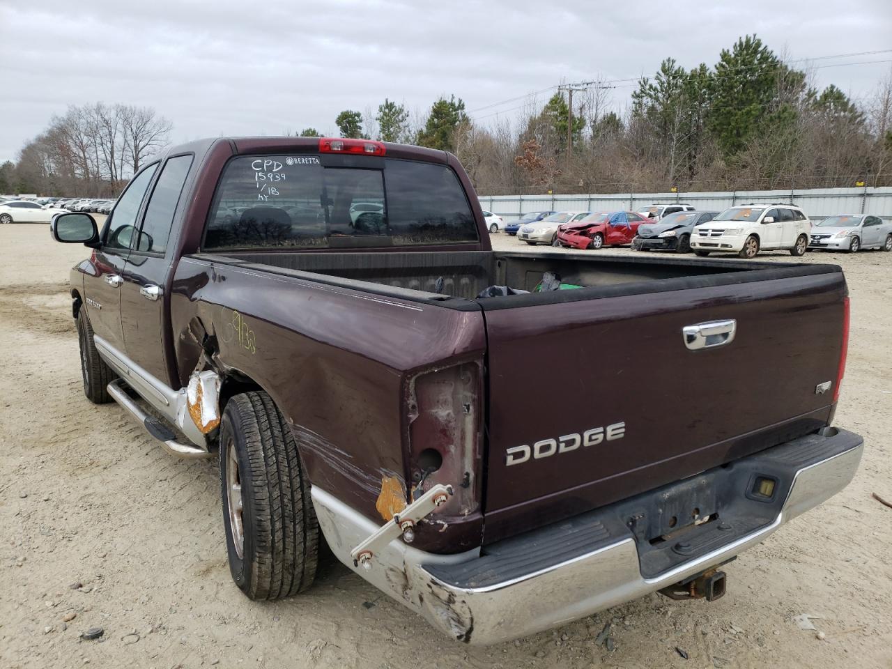 Photo 3 from auction – 2004 DODGE RAM 1500 S with VIN 1D7HA18D14S623866