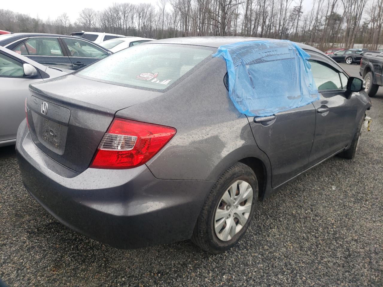 Photo 4 from auction – 2012 HONDA CIVIC LX with VIN 2HGFB2F57CH585339