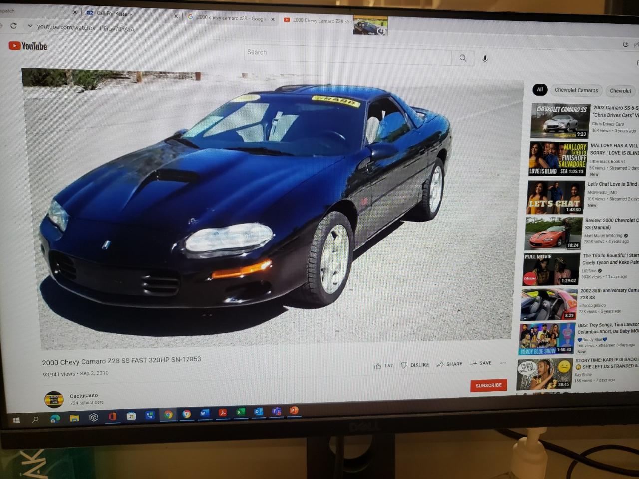 Photo 8 from auction – 2000 CHEVROLET CAMARO with VIN 2G1FP32K5Y2000887