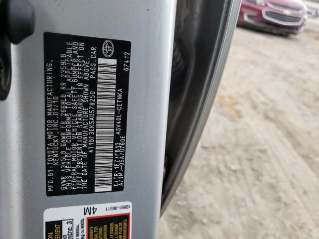 Photo 10 from auction – 2010 TOYOTA CAMRY BASE with VIN 4T1BF3EK5AU578250