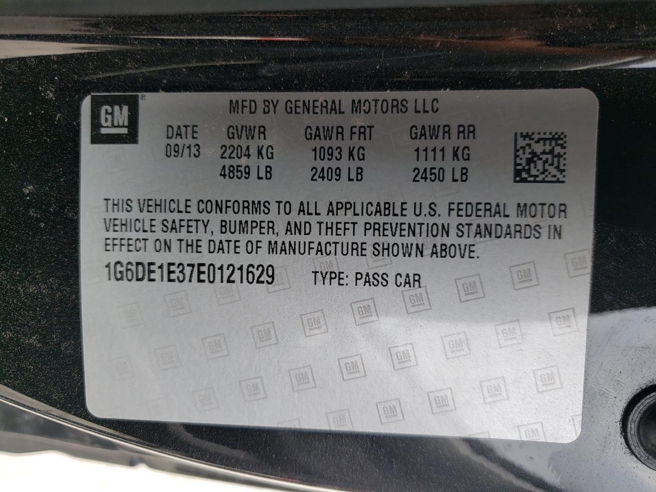 Photo 10 from auction – 2014 CADILLAC CTS with VIN 1G6DE1E37E0121629