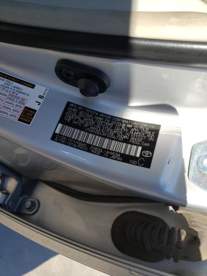 Photo 10 from auction – 2015 TOYOTA PRIUS with VIN JTDKN3DUXF0396133
