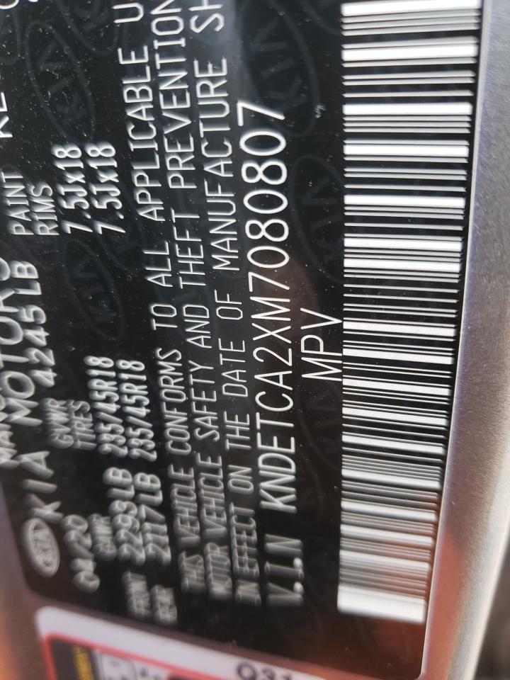 Photo 10 from auction – 2021 KIA SELTOS SX with VIN KNDETCA2XM7080807