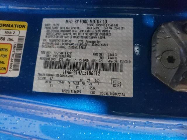Photo 10 from auction – 2020 FORD MUSTANG with VIN 1FA6P8TH7L5186512