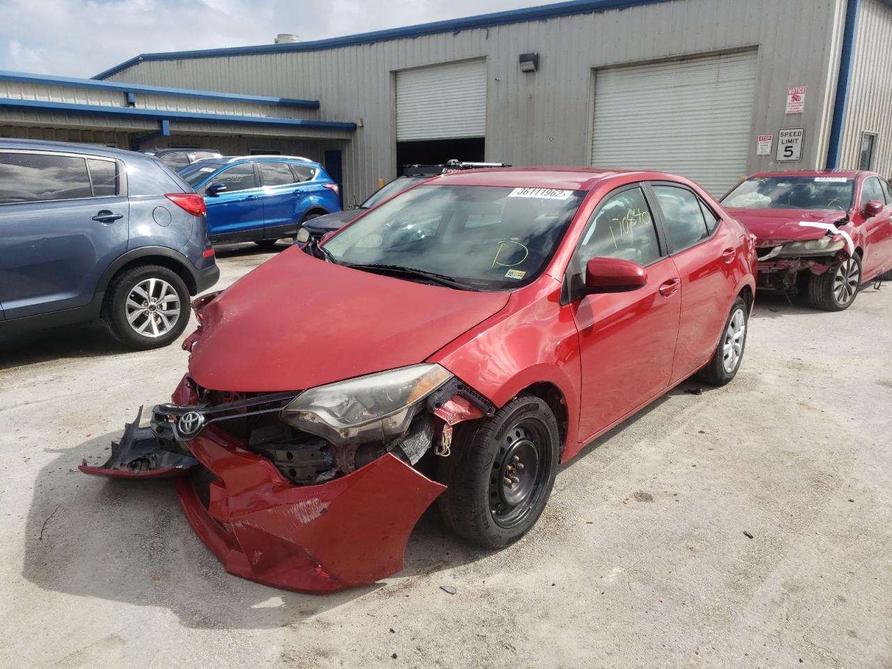 Photo 2 from auction – 2015 TOYOTA COROLLA L with VIN 2T1BURHE6FC326725
