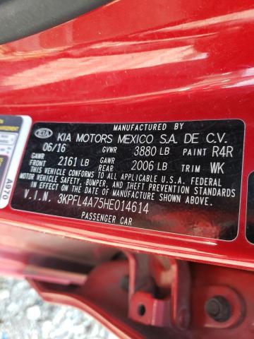 Photo 10 from auction – 2017 KIA FORTE LX with VIN 3KPFL4A75HE014614