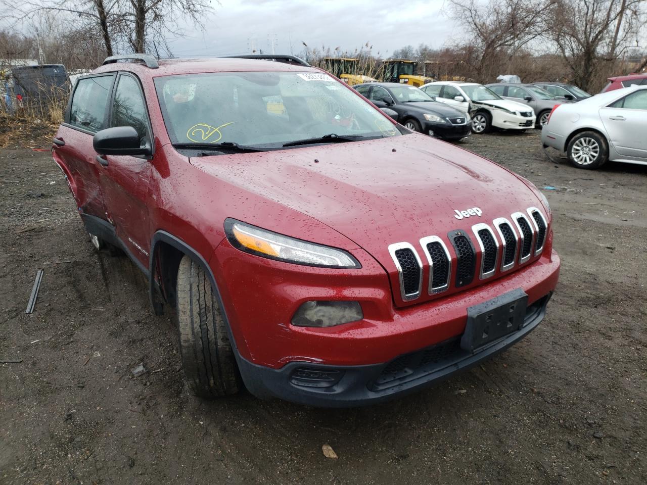 JEEP CHEROKEE S 2015 with VIN 1C4PJLAB4FW761598 - Photo from auction