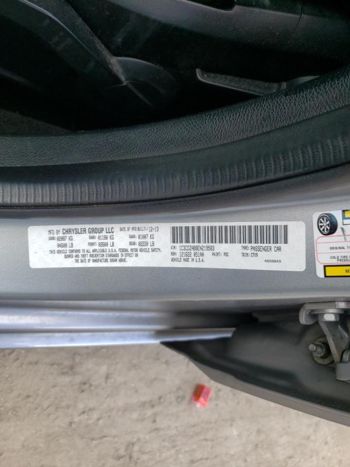 Photo 10 from auction – 2014 DODGE AVENGER SE with VIN 1C3CDZAB8EN219583