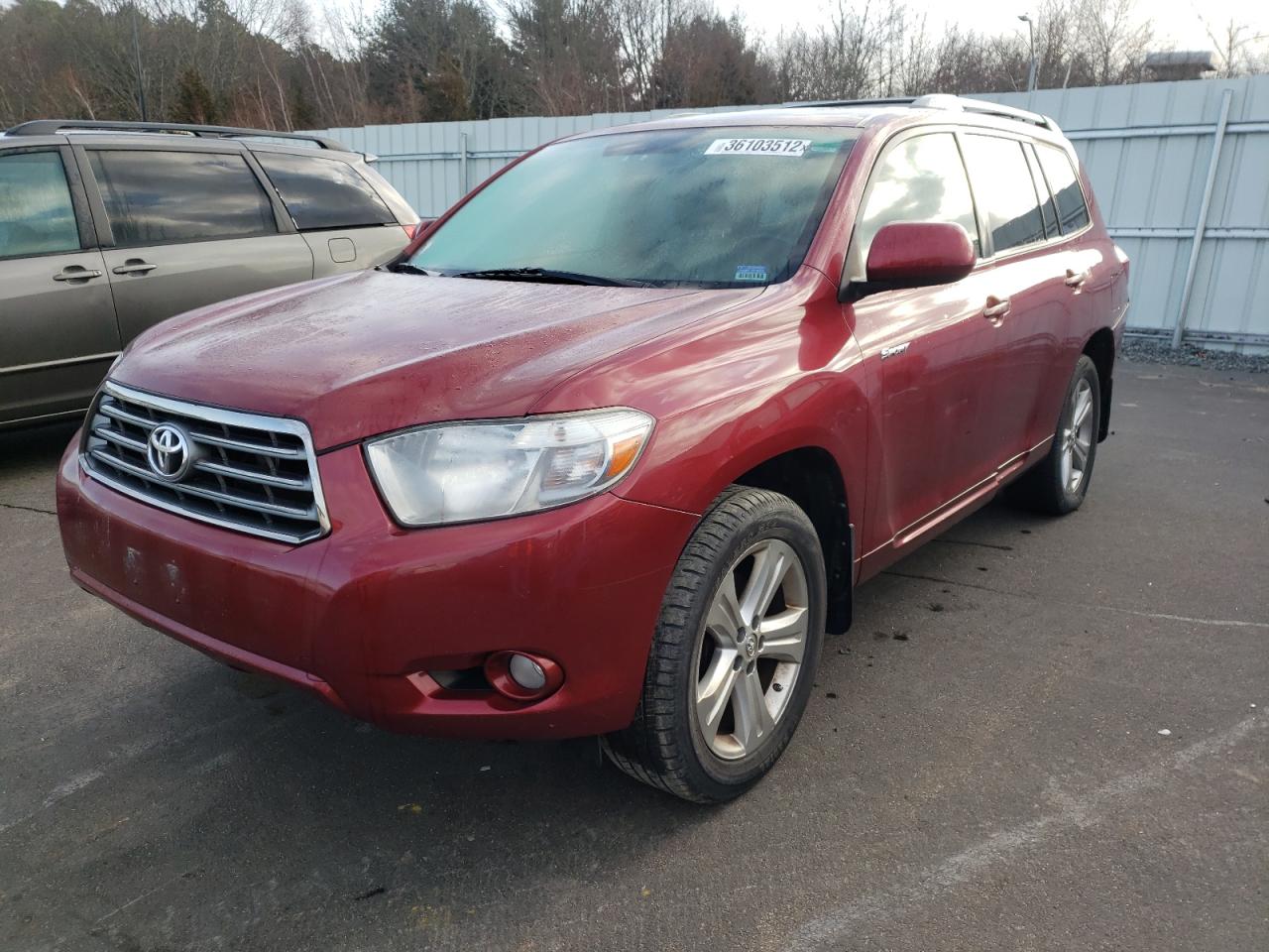 Photo 2 from auction – 2008 TOYOTA HIGHLANDER with VIN JTEES43A282023965