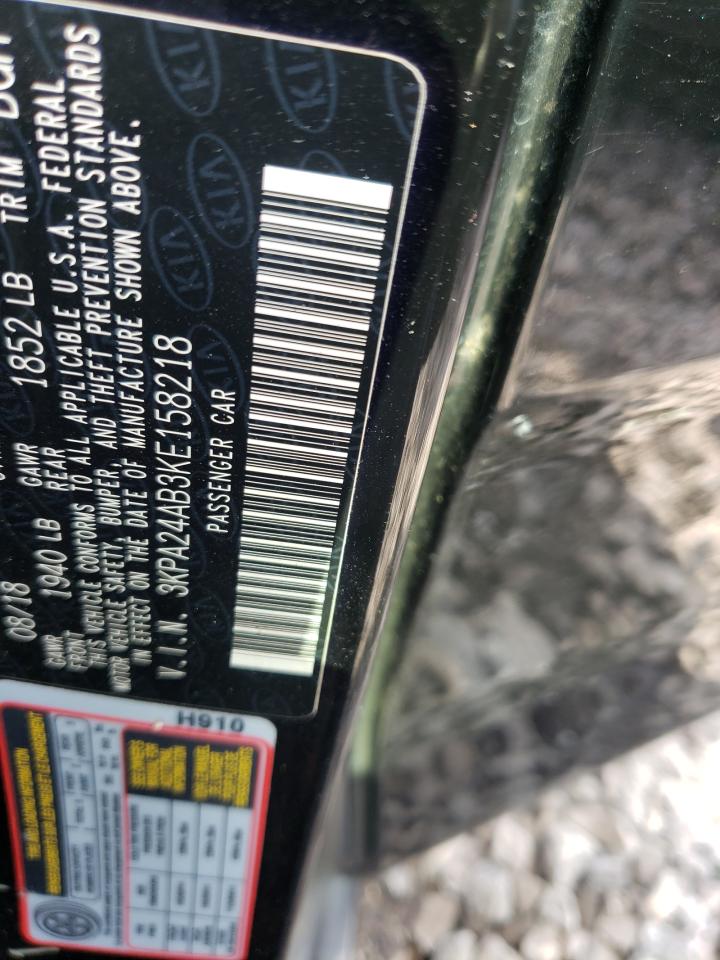 Photo 10 from auction – 2019 KIA RIO S with VIN 3KPA24AB3KE158218
