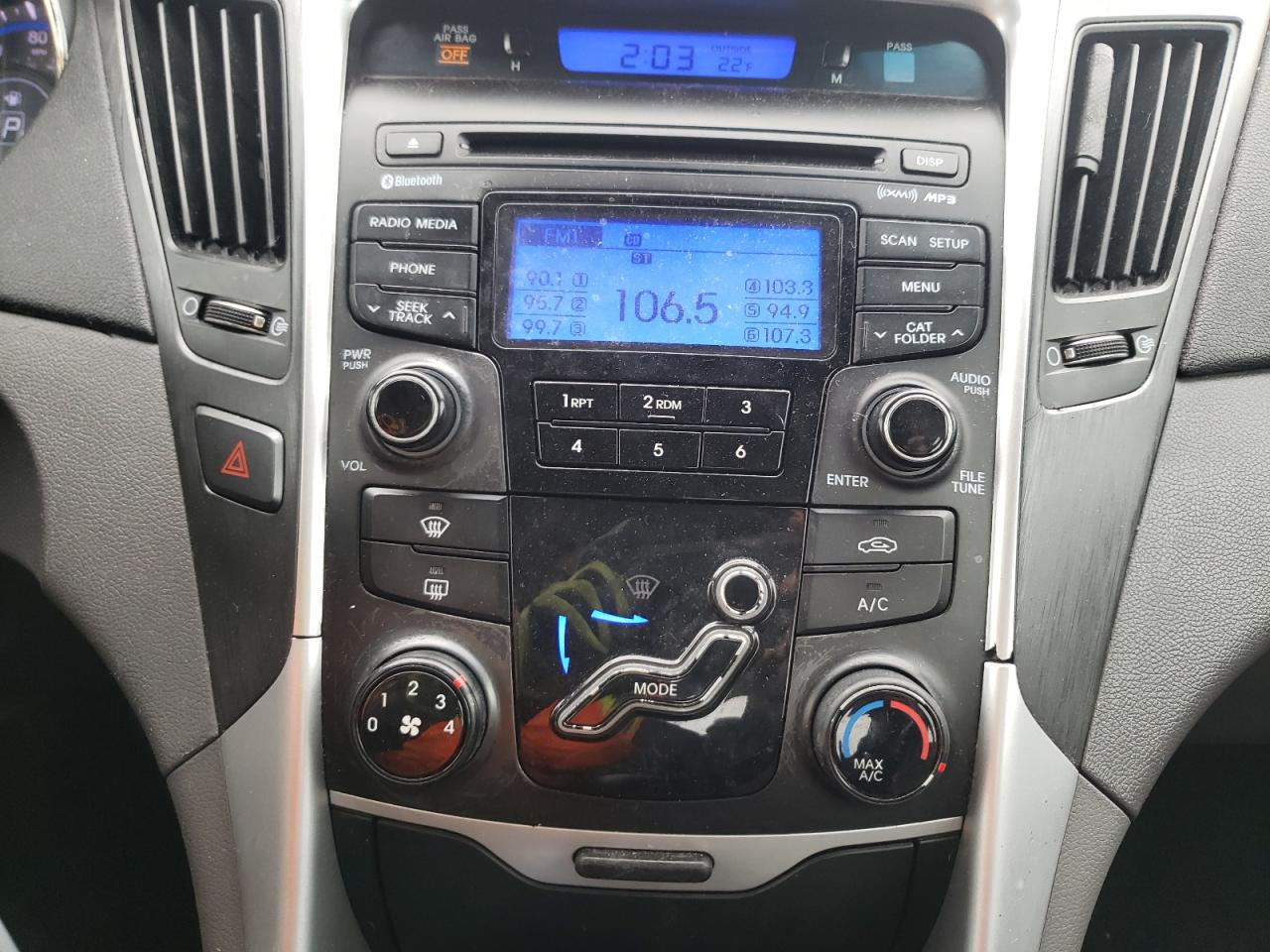 Photo 9 from auction – 2012 HYUNDAI SONATA GLS with VIN 5NPEB4AC9CH347799