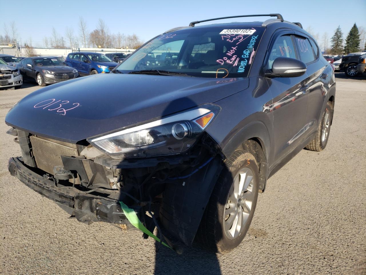 Photo 2 from auction – 2016 HYUNDAI TUCSON LIM with VIN KM8J3CA25GU147667