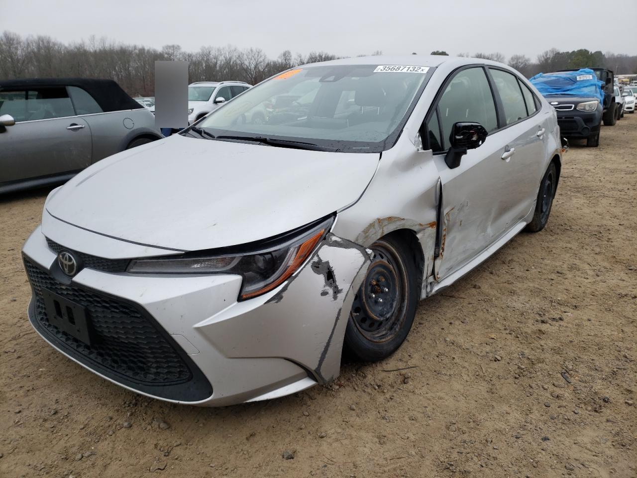 Photo 2 from auction – 2021 TOYOTA COROLLA LE with VIN JTDEPMAE1MJ145566