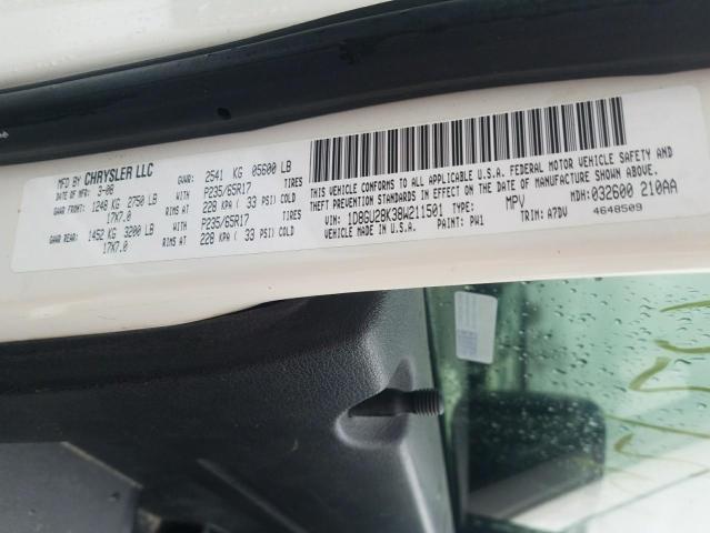Photo 10 from auction – 2008 DODGE NITRO SXT with VIN 1D8GU28K38W211501