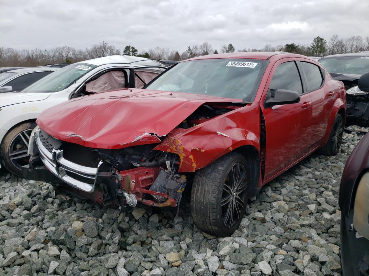 Photo 2 from auction – 2014 DODGE AVENGER SE with VIN 1C3CDZAB6EN132703