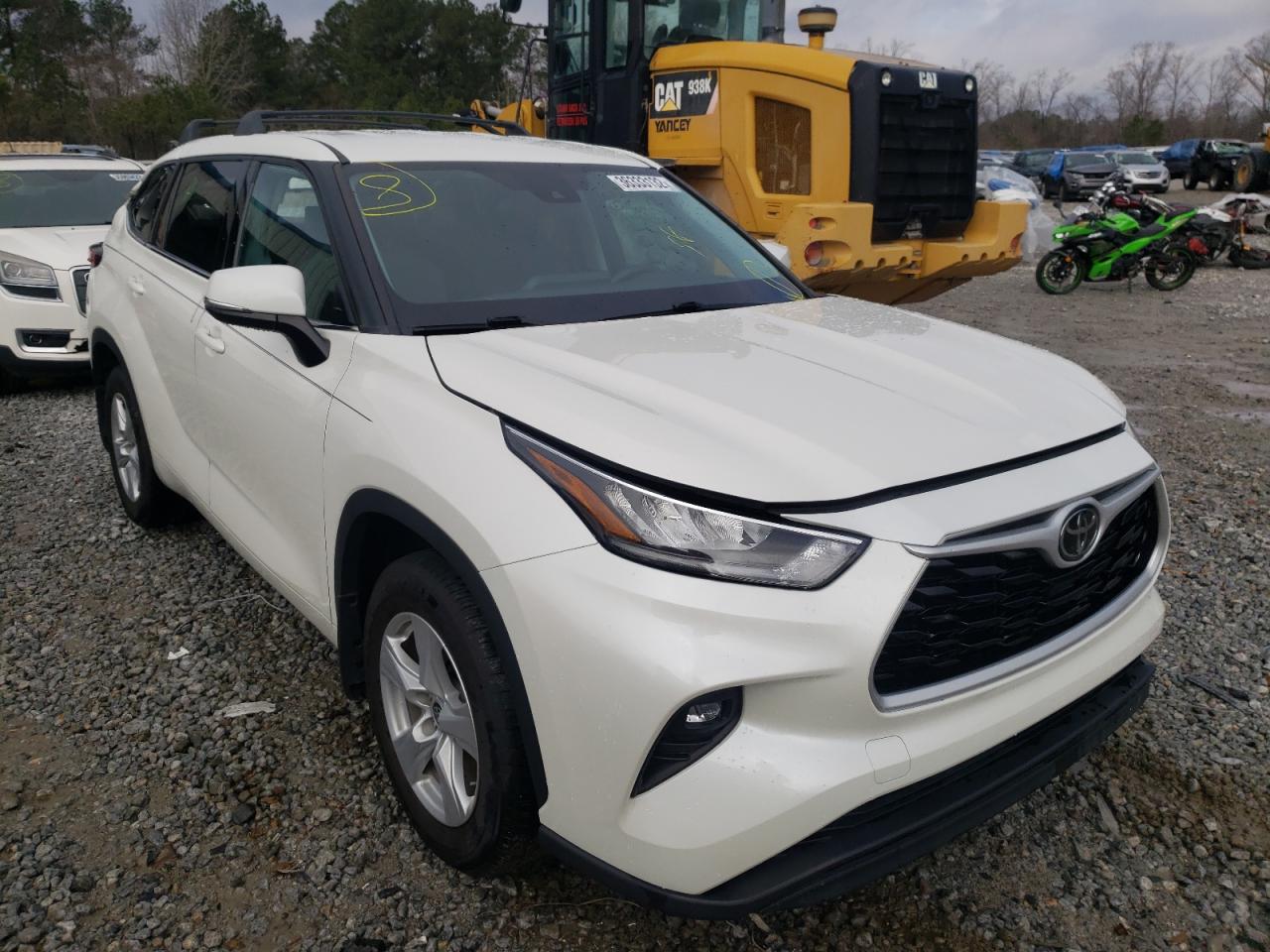 TOYOTA HIGHLANDER 2020 with VIN 5TDBZRBHXLS503283 - Photo from auction