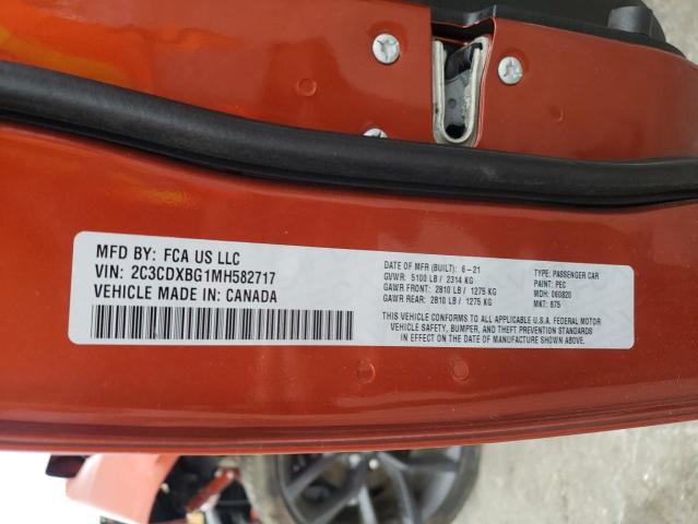 Photo 10 from auction – 2021 DODGE CHARGER SX with VIN 2C3CDXBG1MH582717