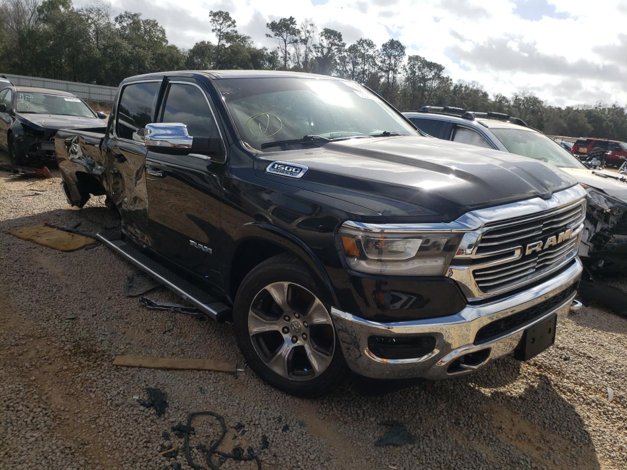 RAM 1500 LARAM 2019 with VIN 1C6SRFJTXKN521654 - Photo from auction
