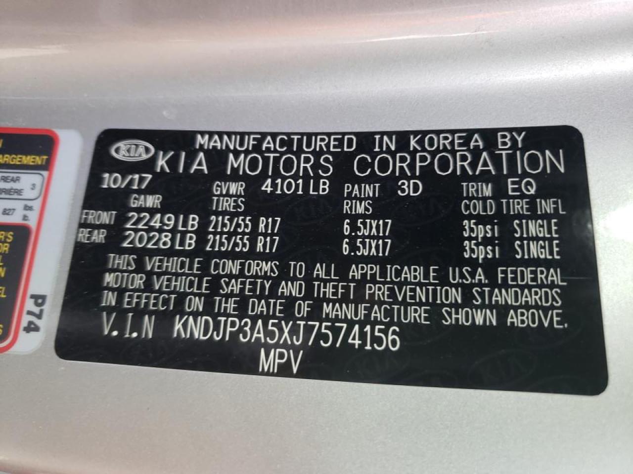 Photo 10 from auction – 2018 KIA SOUL + with VIN KNDJP3A5XJ7574156