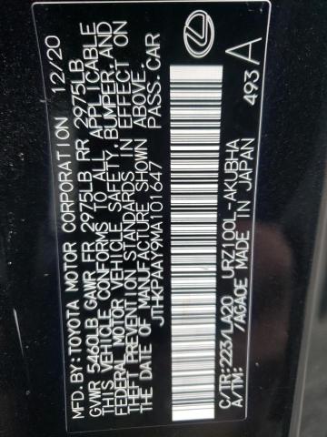 Photo 10 from auction – 2021 LEXUS LC 500 with VIN JTHKPAAY9MA101647