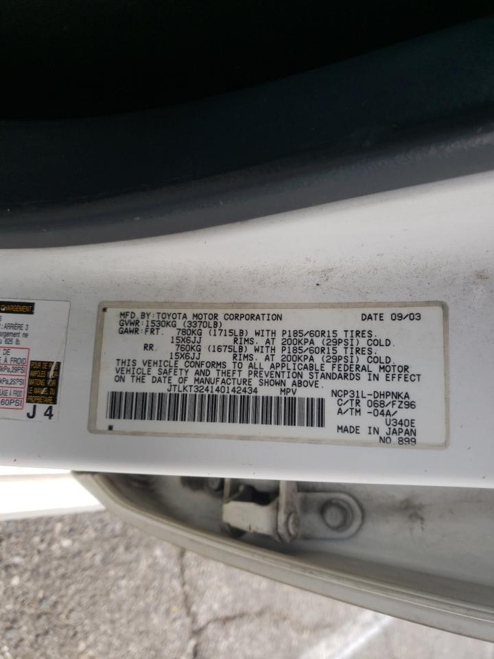 Photo 10 from auction – 2004 TOYOTA SCION XB with VIN JTLKT324140142434