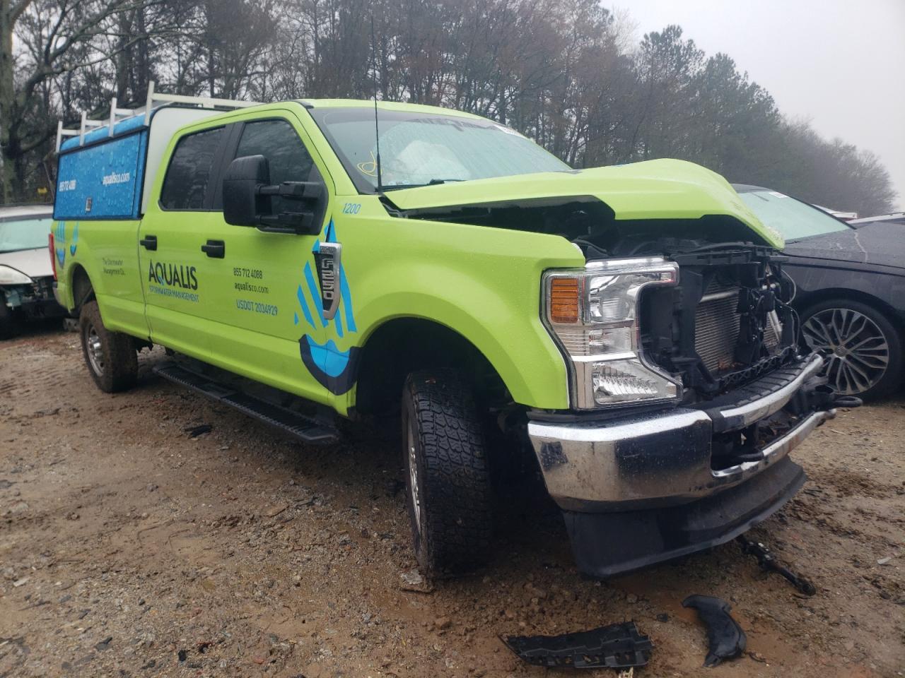 FORD F250 SUPER 2021 with VIN 1FT7W2BT5MEE02802 - Photo from auction