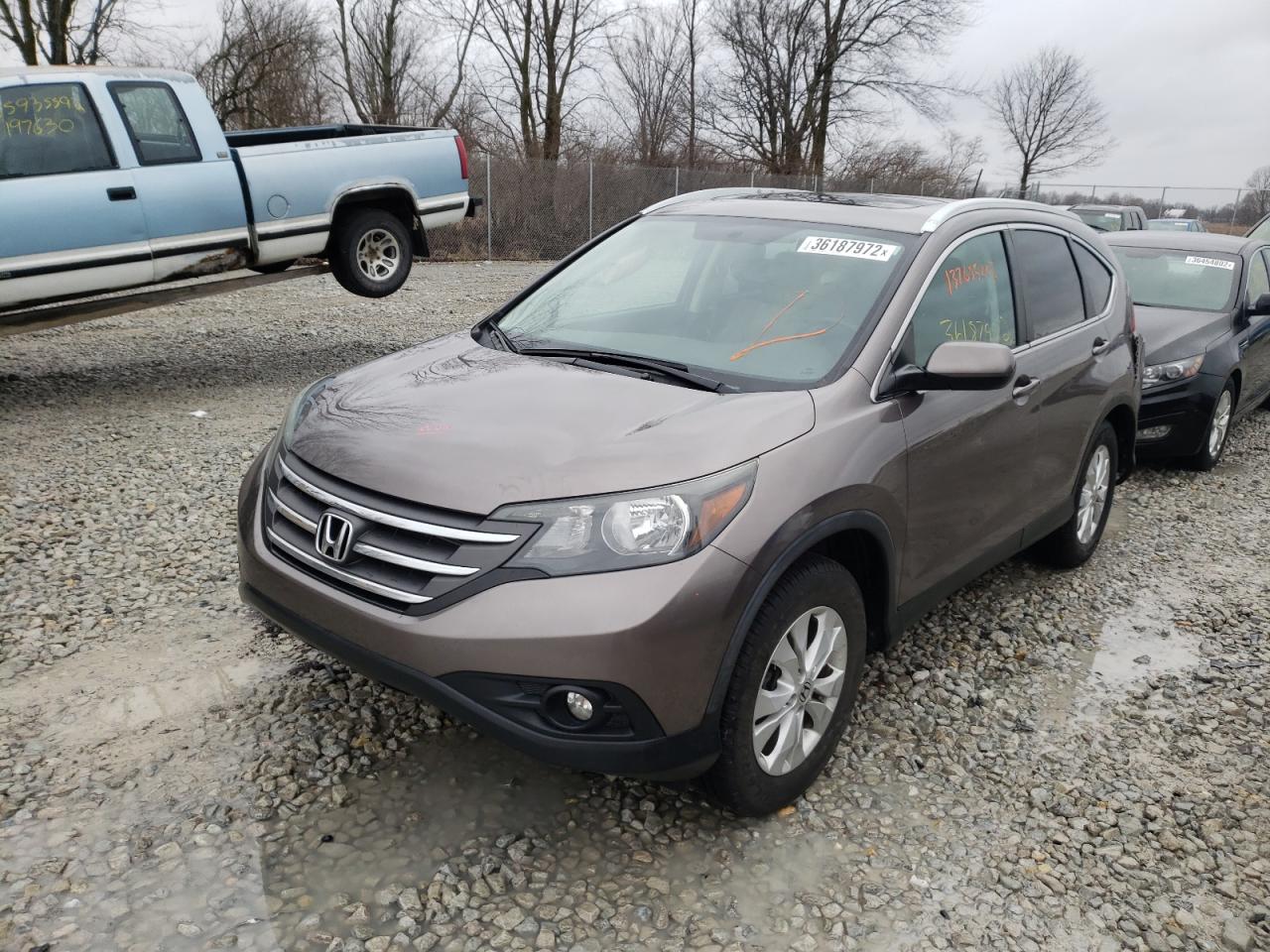 Photo 2 from auction – 2014 HONDA CR-V EXL with VIN 5J6RM4H76EL017650