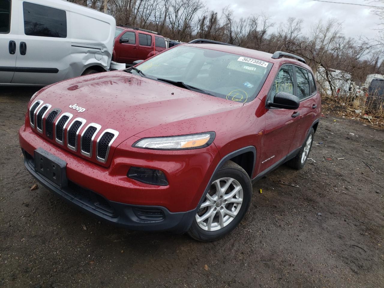 Photo 2 from auction – 2015 JEEP CHEROKEE S with VIN 1C4PJLAB4FW761598