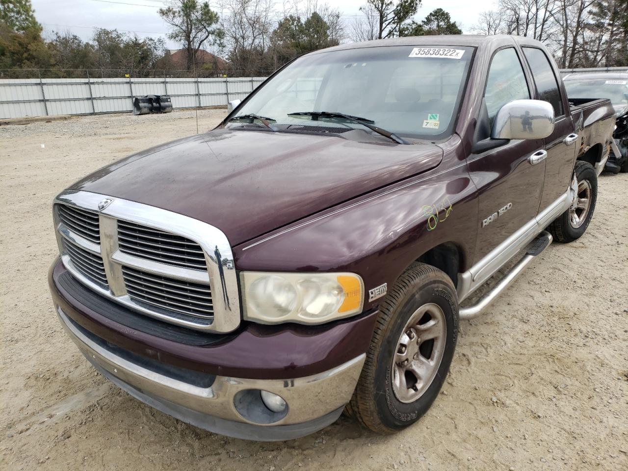 Photo 2 from auction – 2004 DODGE RAM 1500 S with VIN 1D7HA18D14S623866