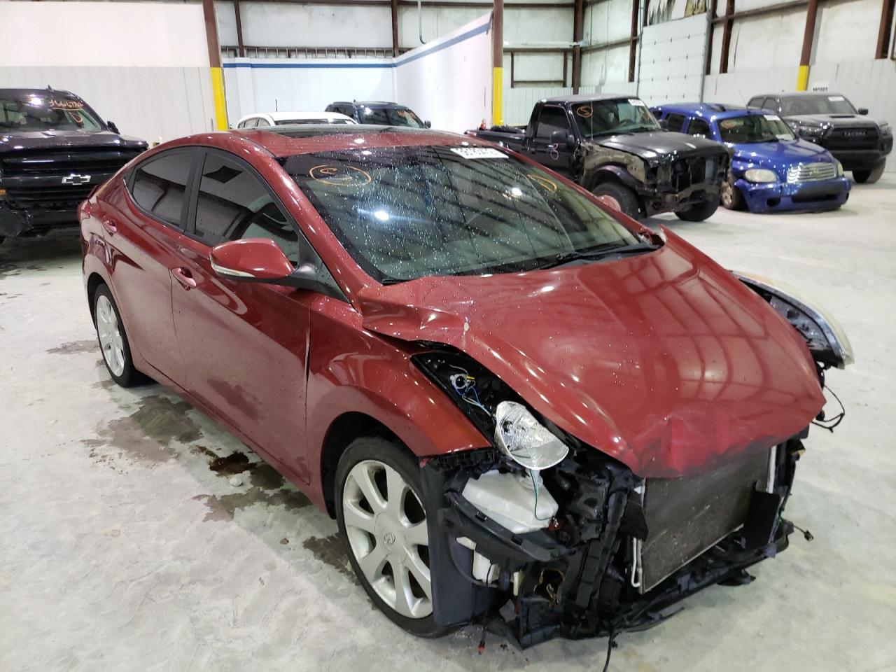 HYUNDAI ELANTRA GL 2012 with VIN KMHDH4AE8CU437233 - Photo from auction
