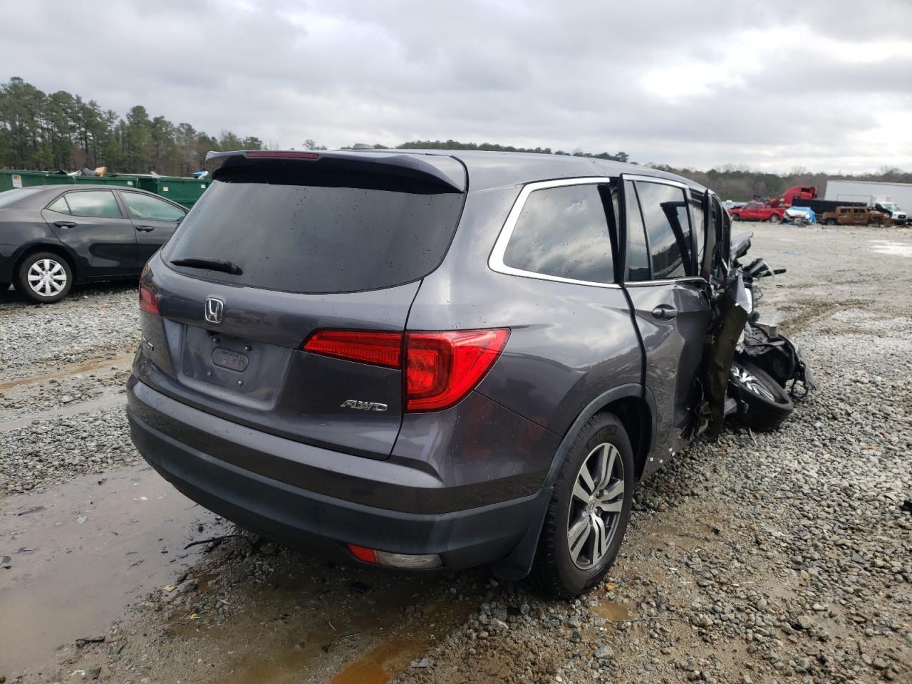 Photo 4 from auction – 2016 HONDA PILOT EXLN with VIN 5FNYF6H79GB088242