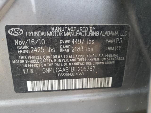 Photo 10 from auction – 2011 HYUNDAI SONATA SE with VIN 5NPEC4AB1BH205787