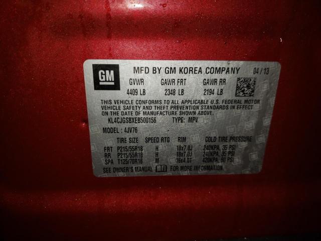 Photo 10 from auction – 2014 BUICK ENCORE with VIN KL4CJGSBXEB500156