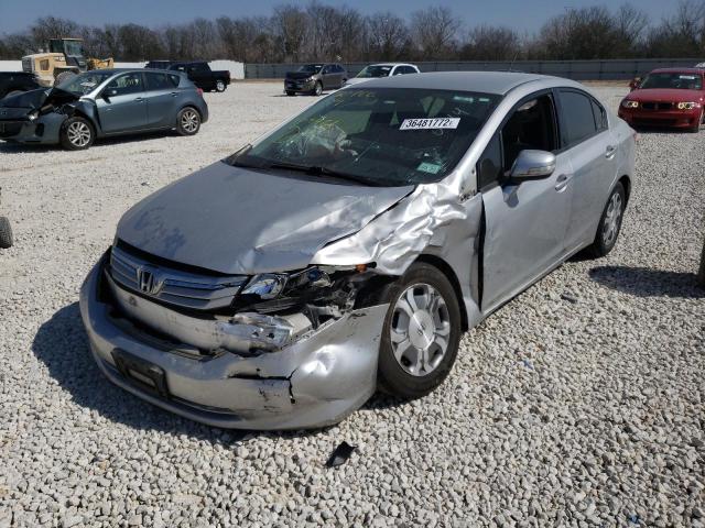 Photo 2 from auction – 2012 HONDA CIVIC HYBR with VIN JHMFB4F35CS009961