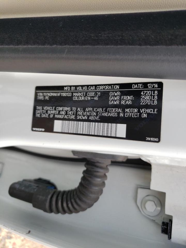 Photo 10 from auction – 2015 VOLVO S80 PREMIE with VIN YV140MAK4F1190133
