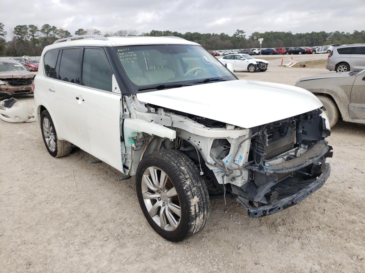 INFINITI QX56 2012 with VIN JN8AZ2NF8C9517585 - Photo from auction