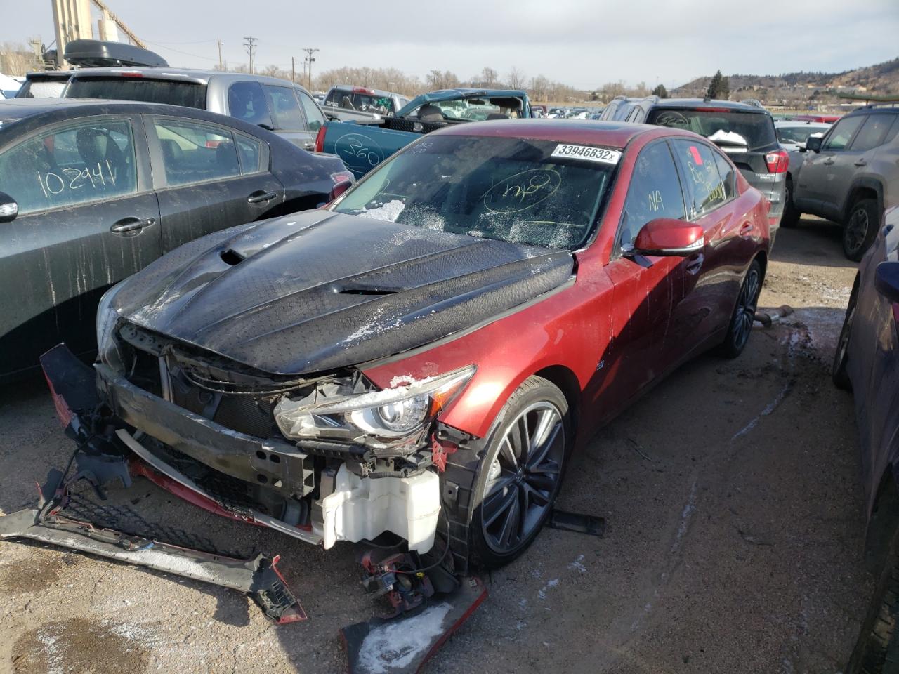 Photo 2 from auction – 2014 INFINITI Q50 BASE with VIN JN1BV7AP1EM679195