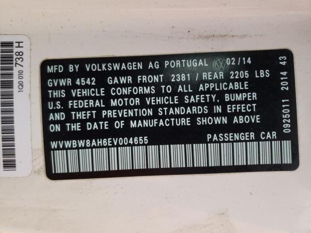 Photo 10 from auction – 2014 VOLKSWAGEN EOS KOMFOR with VIN WVWBW8AH6EV004655