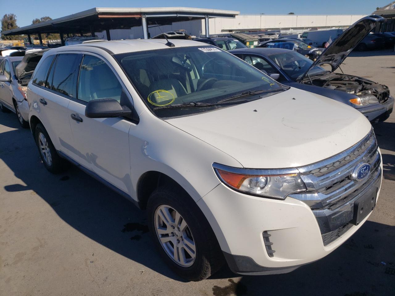 FORD EDGE SE 2013 with VIN 2FMDK3GC2DBA68507 - Photo from auction