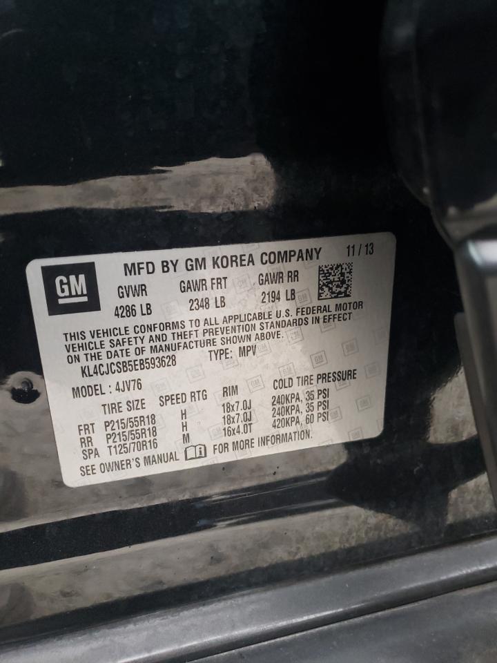 Photo 10 from auction – 2014 BUICK ENCORE with VIN KL4CJCSB5EB593628