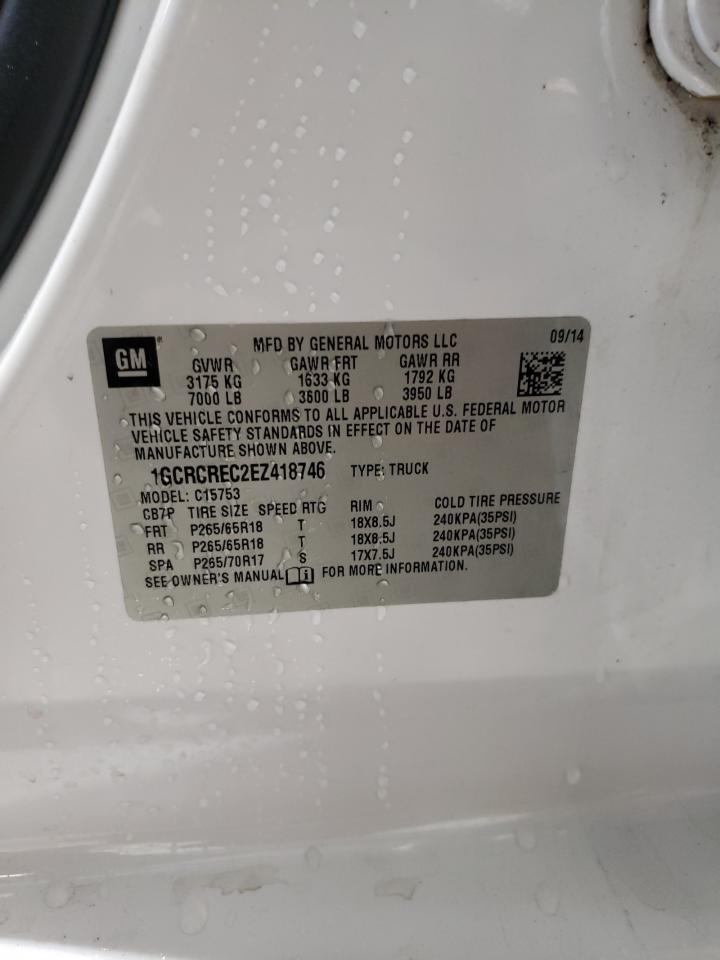 Photo 10 from auction – 2014 CHEVROLET SILVERADO with VIN 1GCRCREC2EZ418746