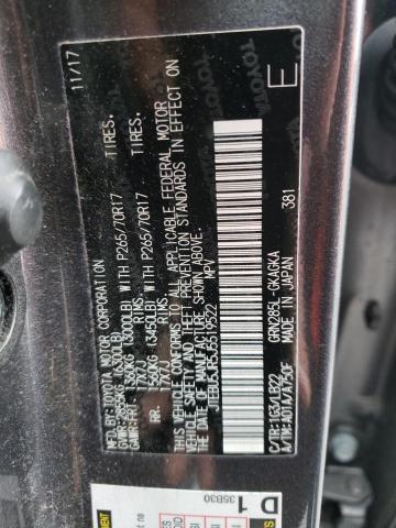 Photo 10 from auction – 2018 TOYOTA 4RUNNER SR with VIN JTEBU5JR5J5519522