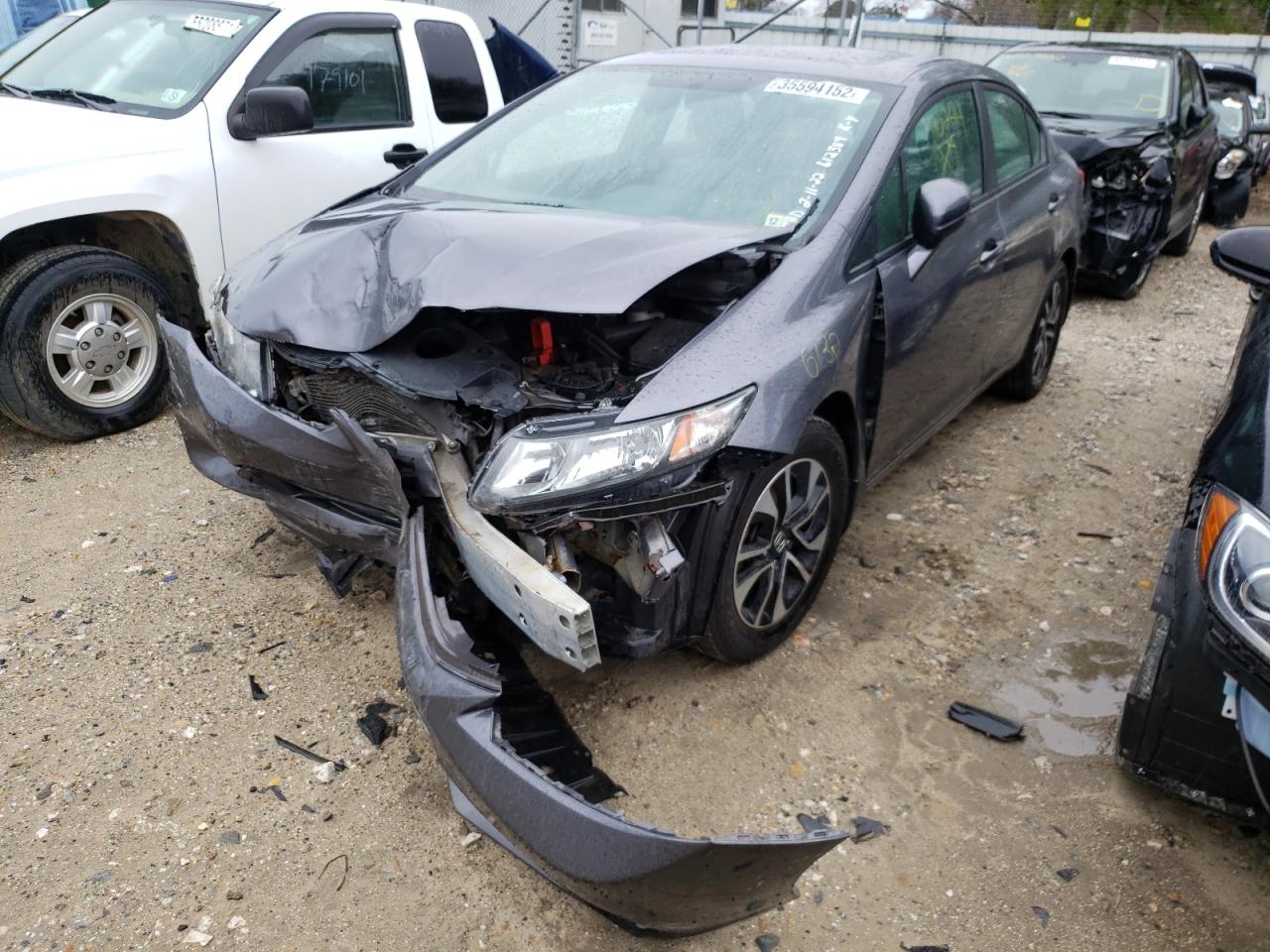 Photo 2 from auction – 2014 HONDA CIVIC EX with VIN 19XFB2F81EE005400