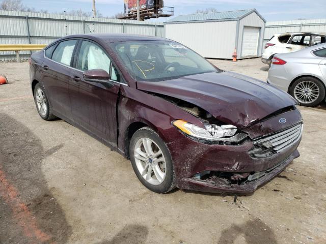 FORD FUSION SE 2018 with VIN 3FA6P0HD5JR260320 - Photo from auction