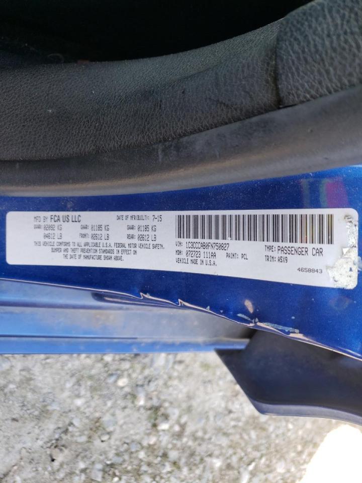Photo 10 from auction – 2015 CHRYSLER 200 LIMITE with VIN 1C3CCCAB0FN750827